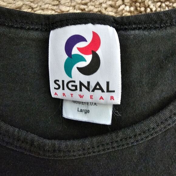 Vintage 1993 Men's Remote Control Freak Tank Signal Artwear USA Made Large - Picture 4 of 7